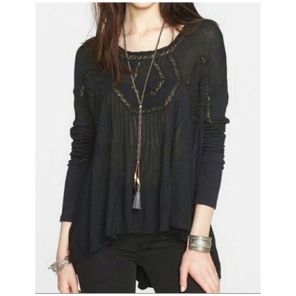 Free People Tops - Free People new hope babydoll lace blouse top